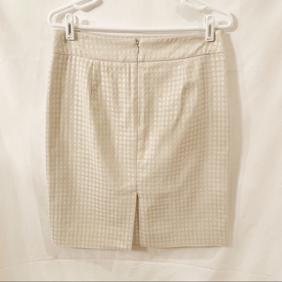 J.Crew Skirt Beige with Gold Dots - Picture 2 of 3